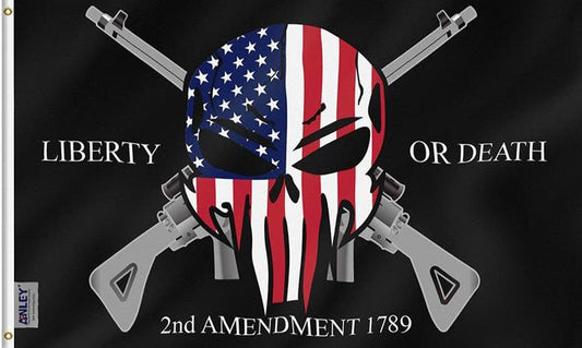 LIBERTY OR DEATH SKULL GUNS